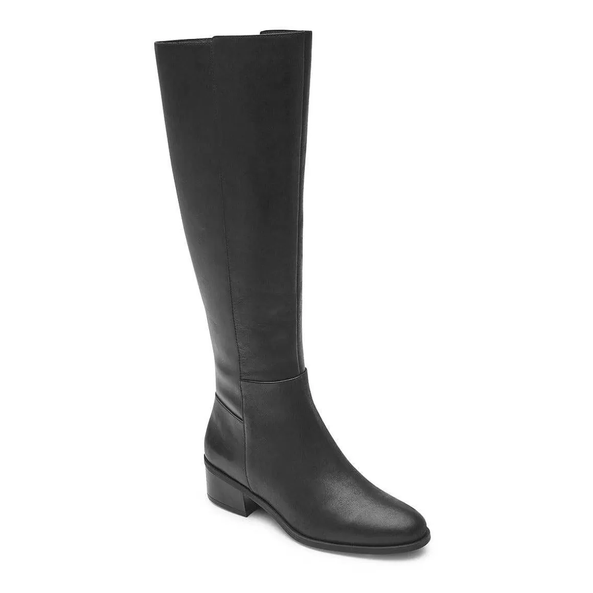 Fashion Rockport Bota alta feminina Evalyn Lthr Preto