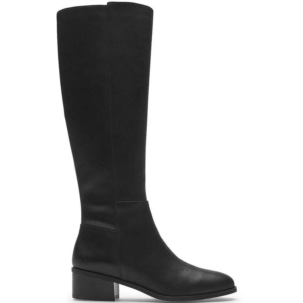 Fashion Rockport Bota alta feminina Evalyn Lthr Preto