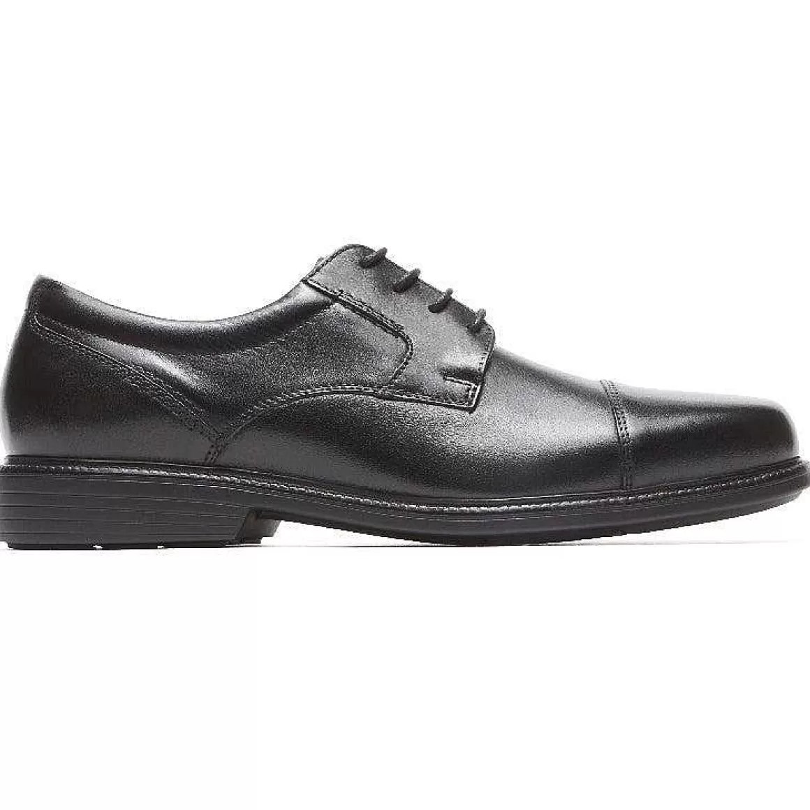 Outlet Rockport Charles Road Cap Toe Oxford masculino Preto