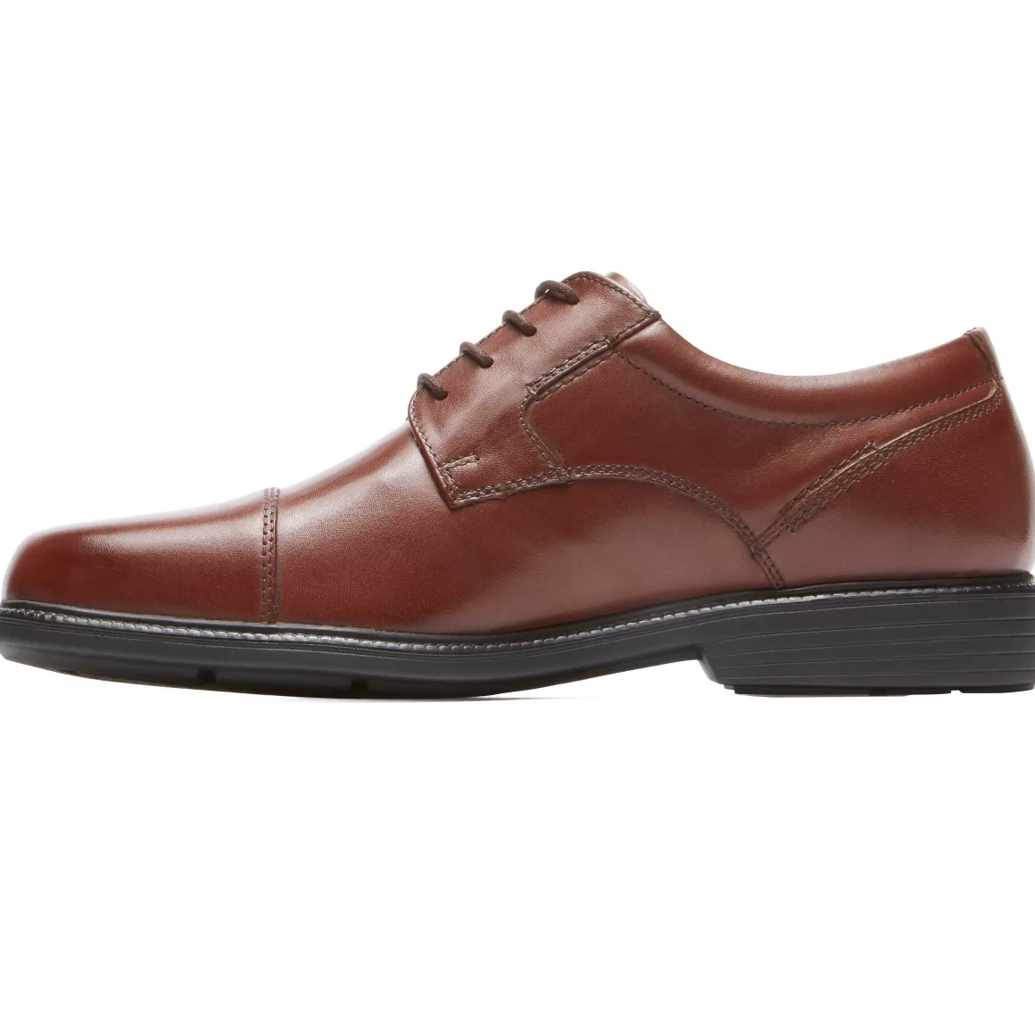 Shop Rockport Charles Road Cap Toe Oxford masculino bronzeado