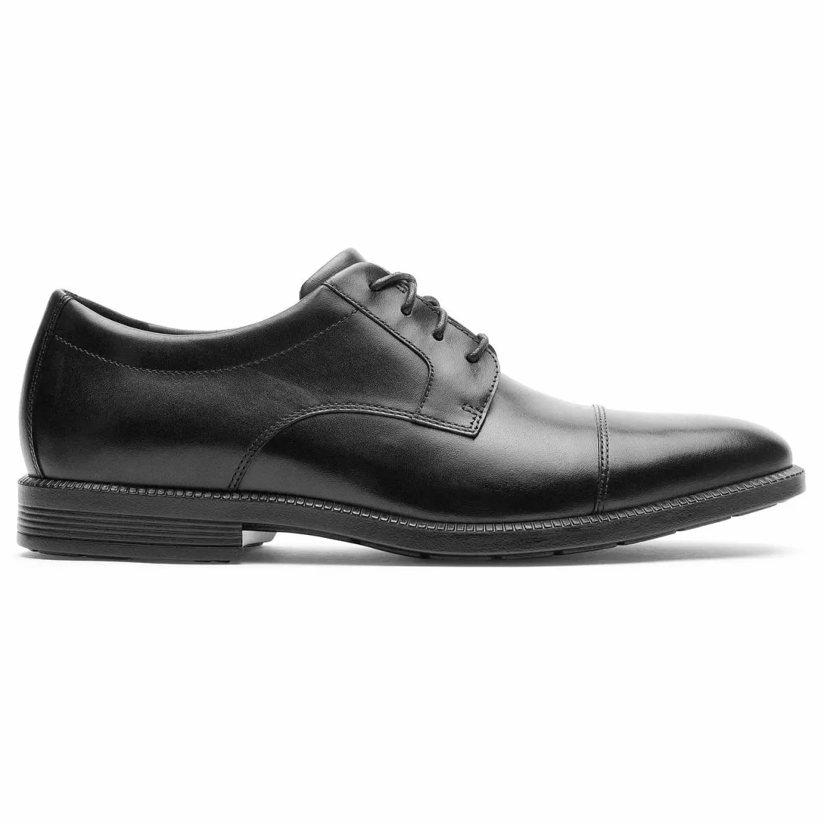 New Rockport Dressports Masculino Premium Impermeável Toe Oxford Preto