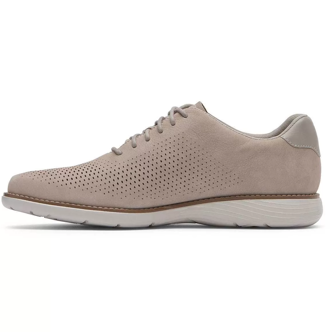 New Rockport Garett Oxford Moderno Masculino Areia rochosa