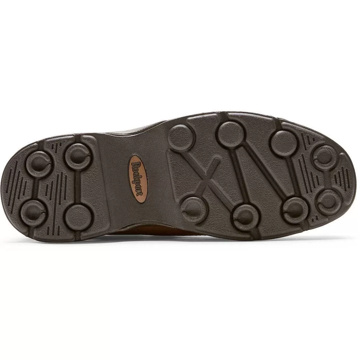 Fashion Rockport Masculino Ridgefield Eureka com cordões Tan Lea