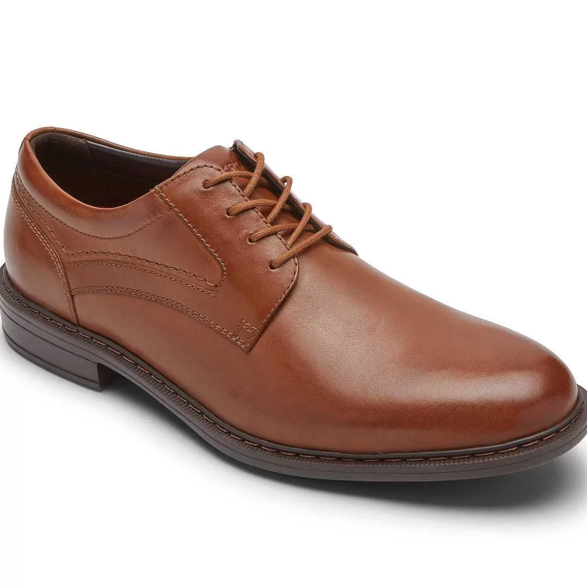 New Rockport Masculino Tanner Biqueira Simples Oxford Conhaque