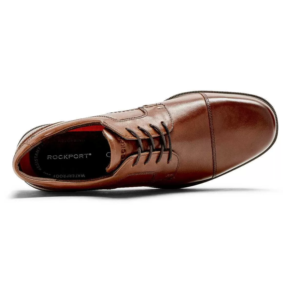 Best Sale Rockport Masculino Taylor impermeável boné biqueira Oxford bronzeado