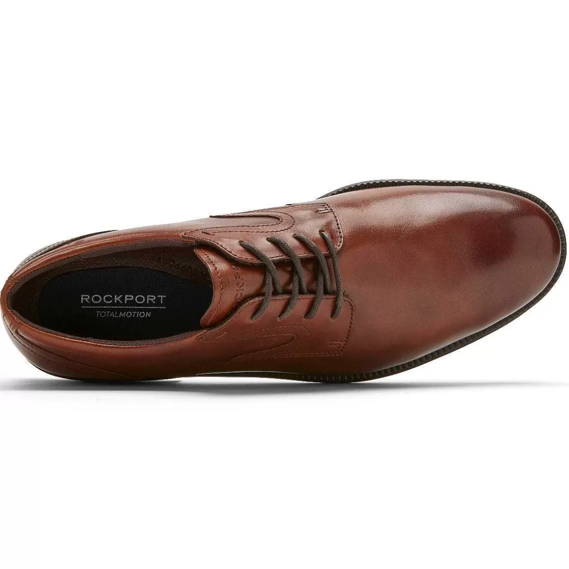 Store Rockport Masculino Total Motion Dressport Biqueira Simples Oxford bronzeado