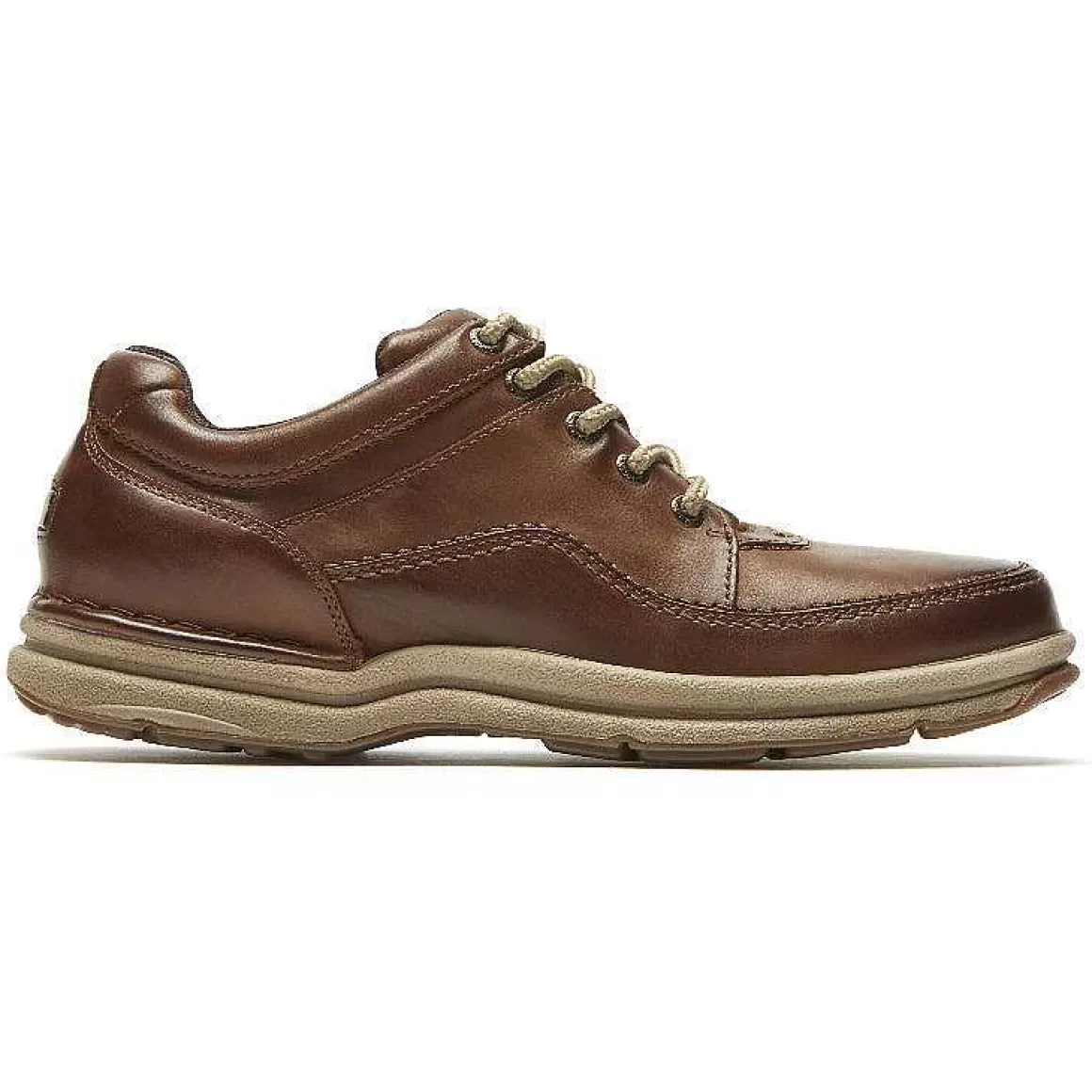 Discount Rockport Masculino World Tour Classic Lace Up Couro Marrom