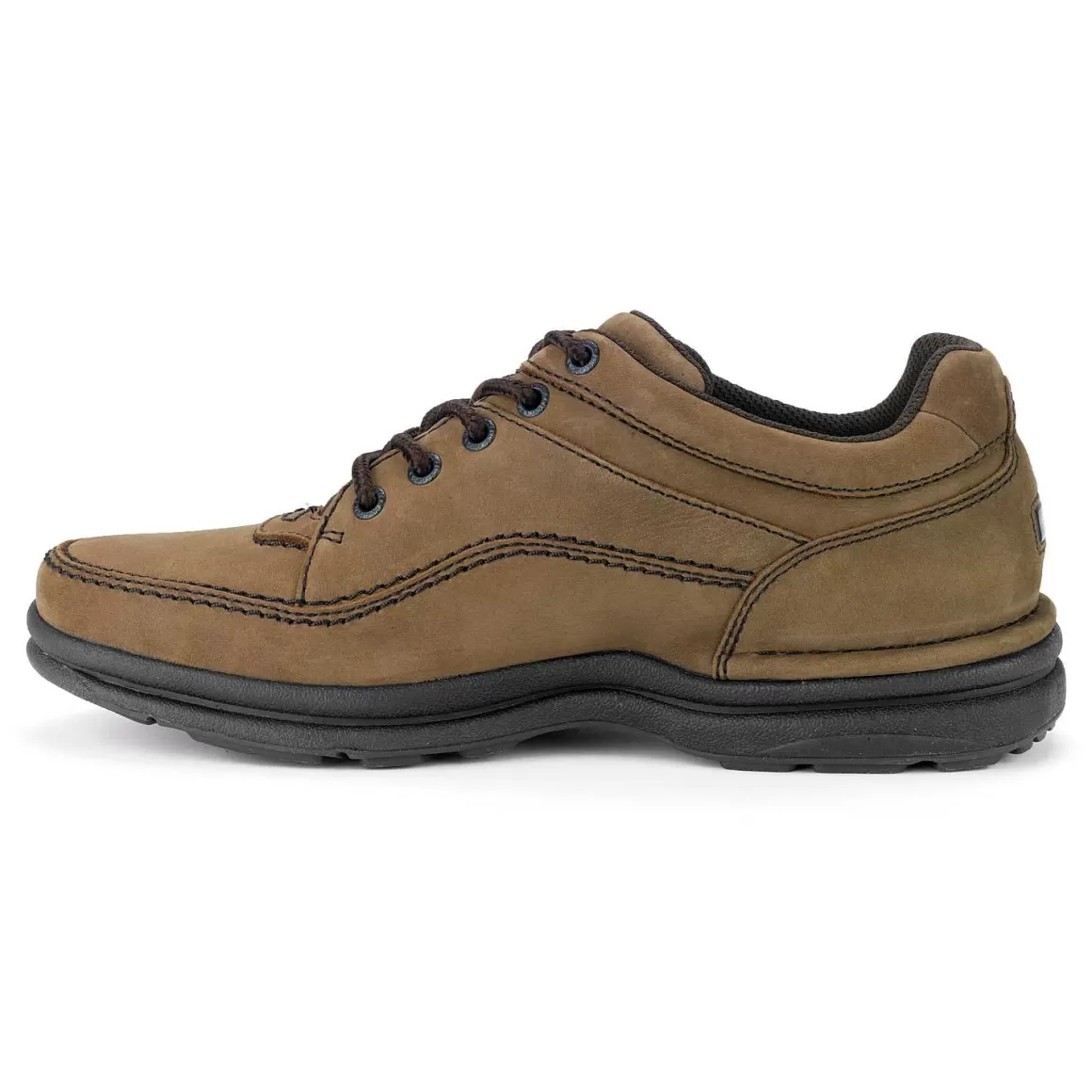 Shop Rockport Masculino World Tour Classic Lace Up Chocolate Nobuck