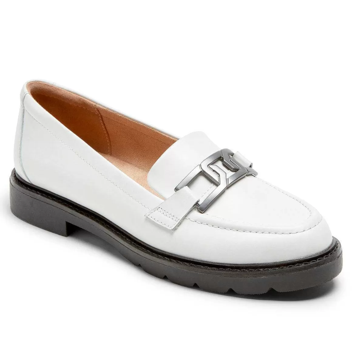 Sale Rockport Mocassim feminino com corrente Kacey Lthr Branco