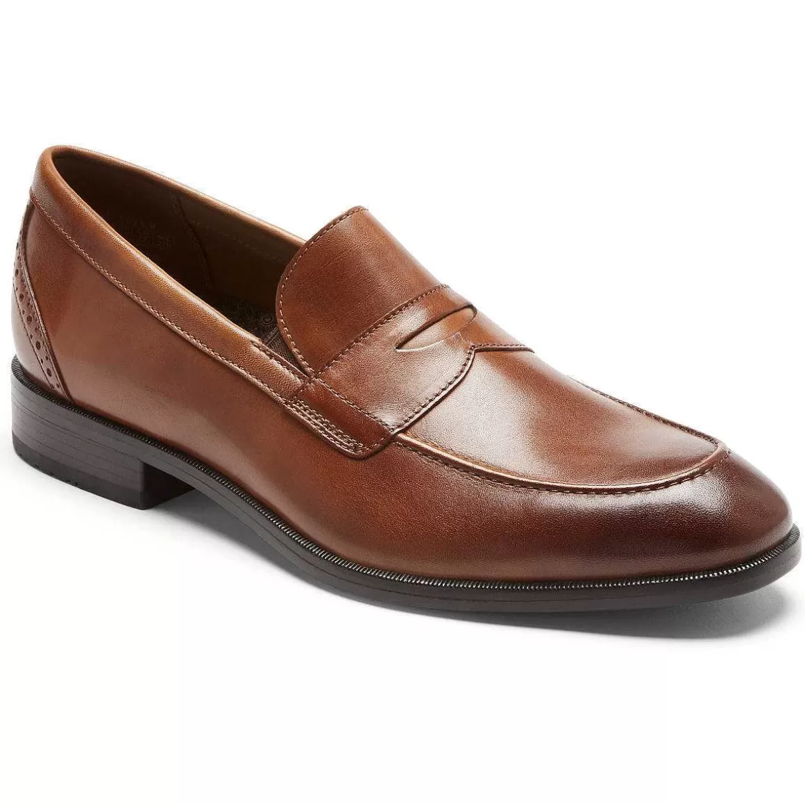 Outlet Rockport Mocassim masculino Total Motion Office Bronzeado Britânico