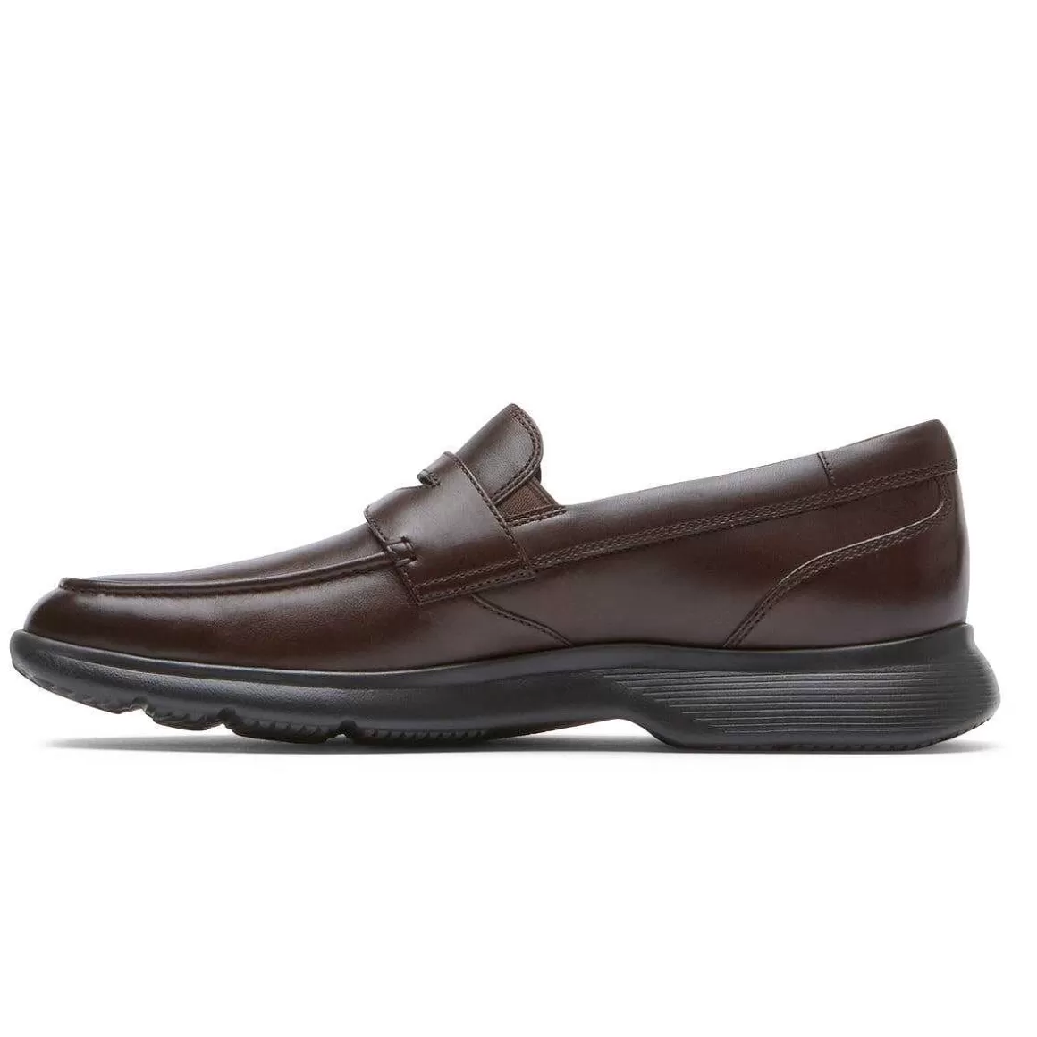 New Rockport Mocassim masculino Truflex Dressports Penny Marrom escuro