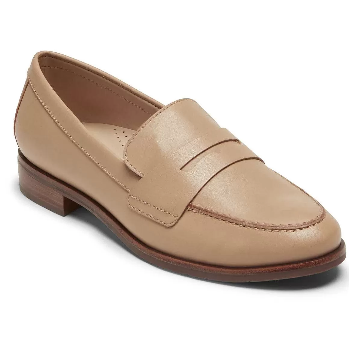 Hot Rockport Mocassim Sena Penny Feminino Nude Lthr