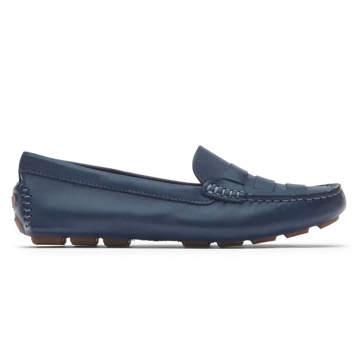 Outlet Rockport Mocassim tecido Bayview feminino Pedra Azul