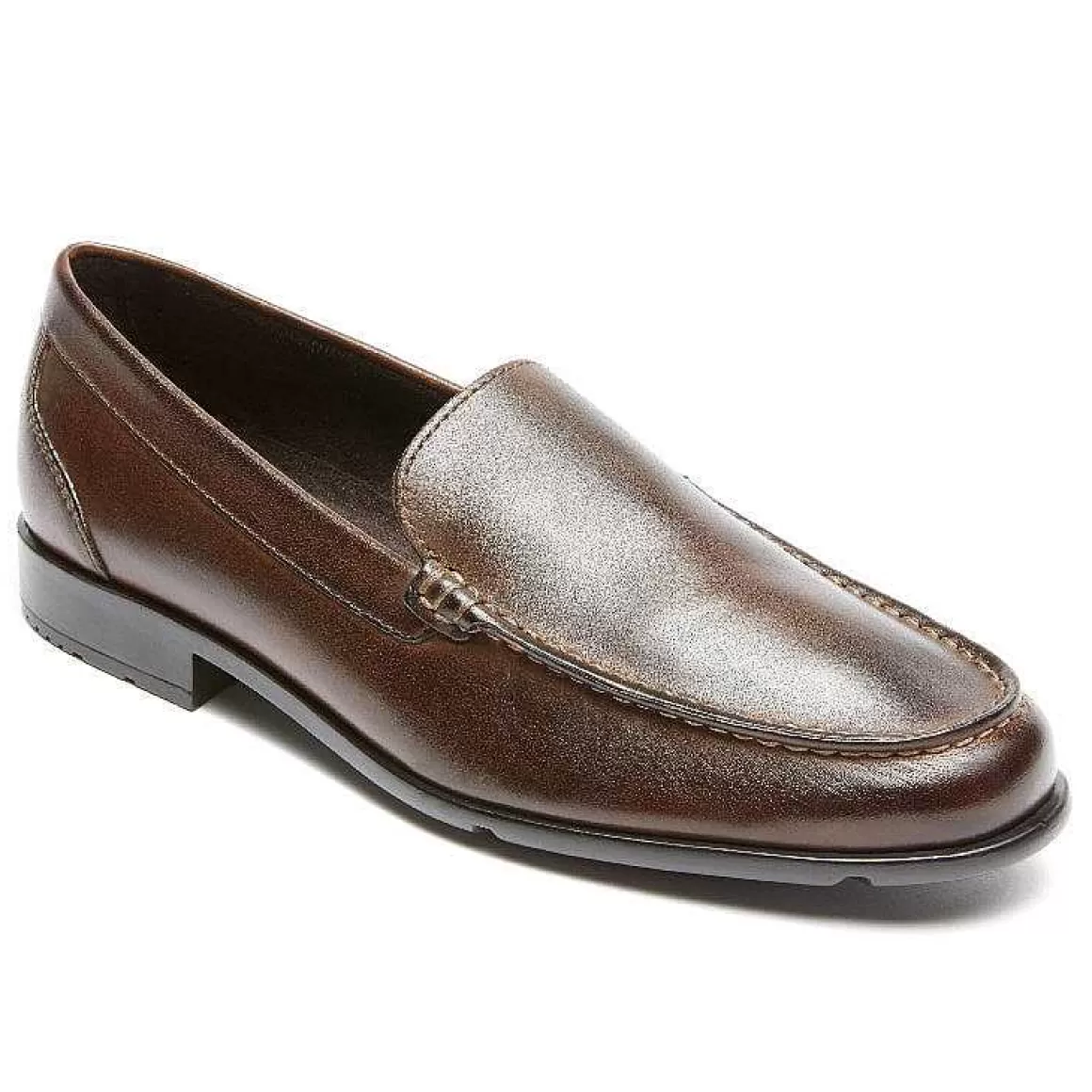 Outlet Rockport Mocassim Veneziano Clássico Masculino Marrom escuro