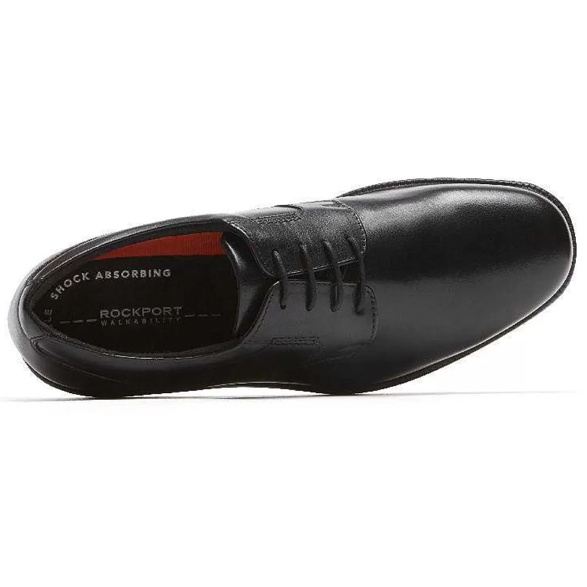 Clearance Rockport Oxford masculino Charles Road com bico liso Preto