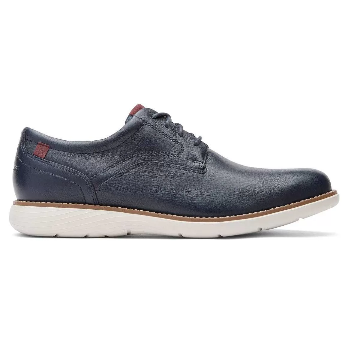 Discount Rockport Oxford masculino Garett com bico liso Novo vestido azul