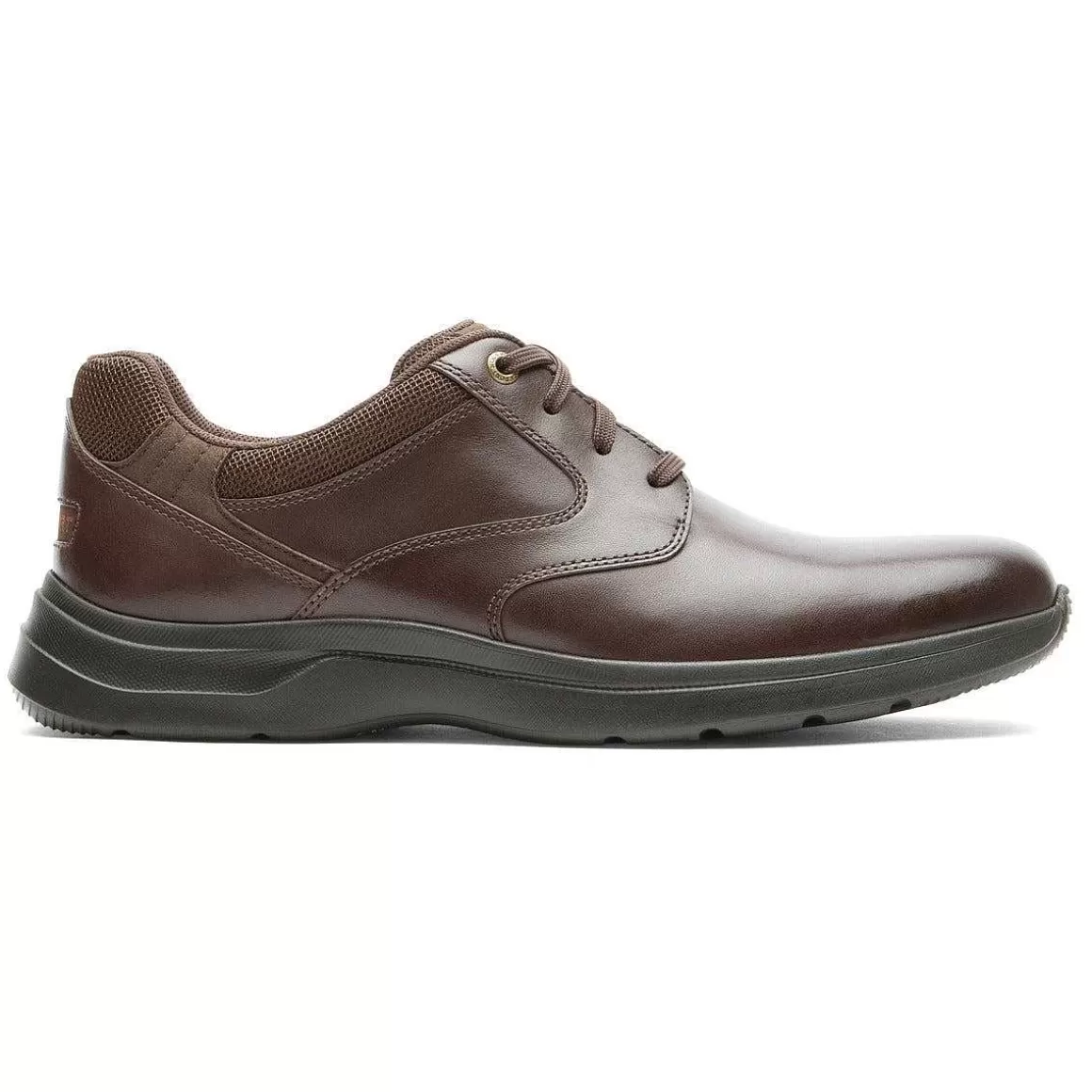 Discount Rockport Oxford masculino Patterson Dk Castanho Liso Lea