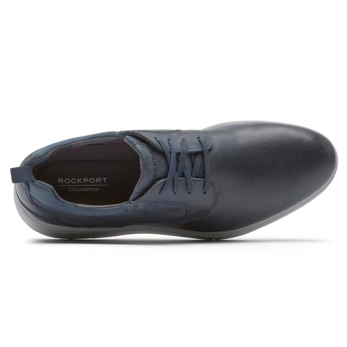 Online Rockport Oxford masculino Total Motion City com bico liso Marinha caiu