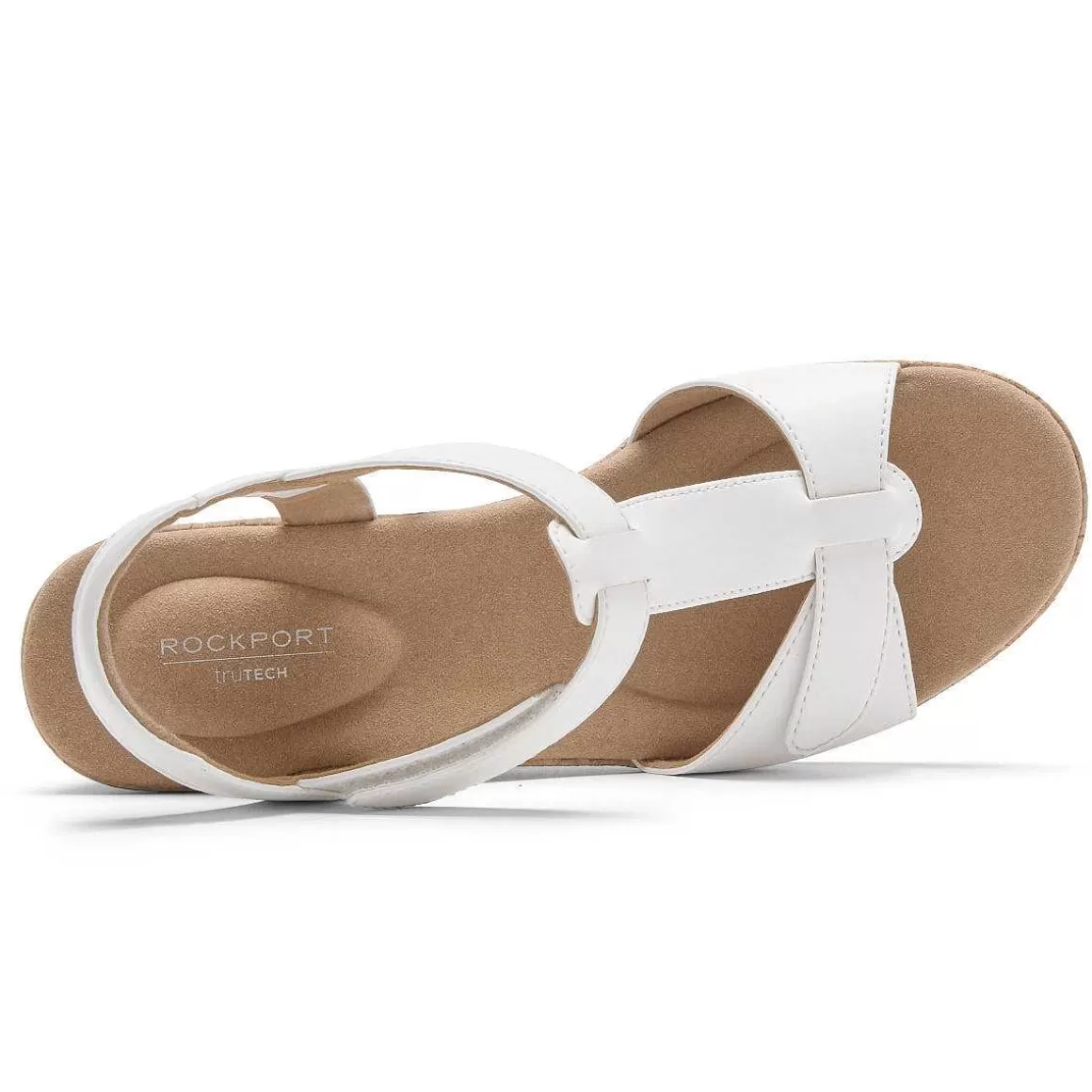 Online Rockport Sandália Feminina Blanca T-Strap Branco