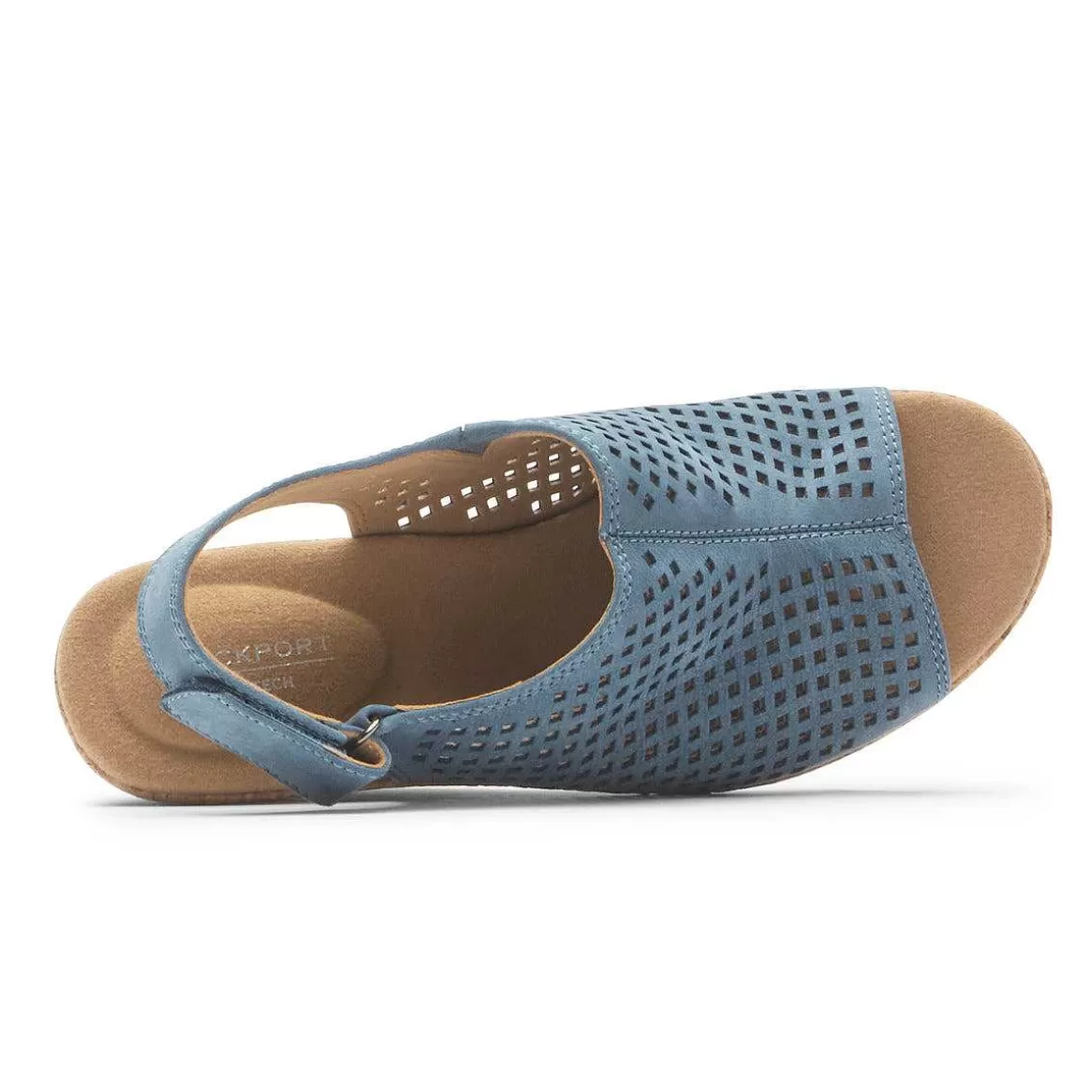 Sale Rockport Sandália Feminina Briah Perfurada Slingback Pedra Azul