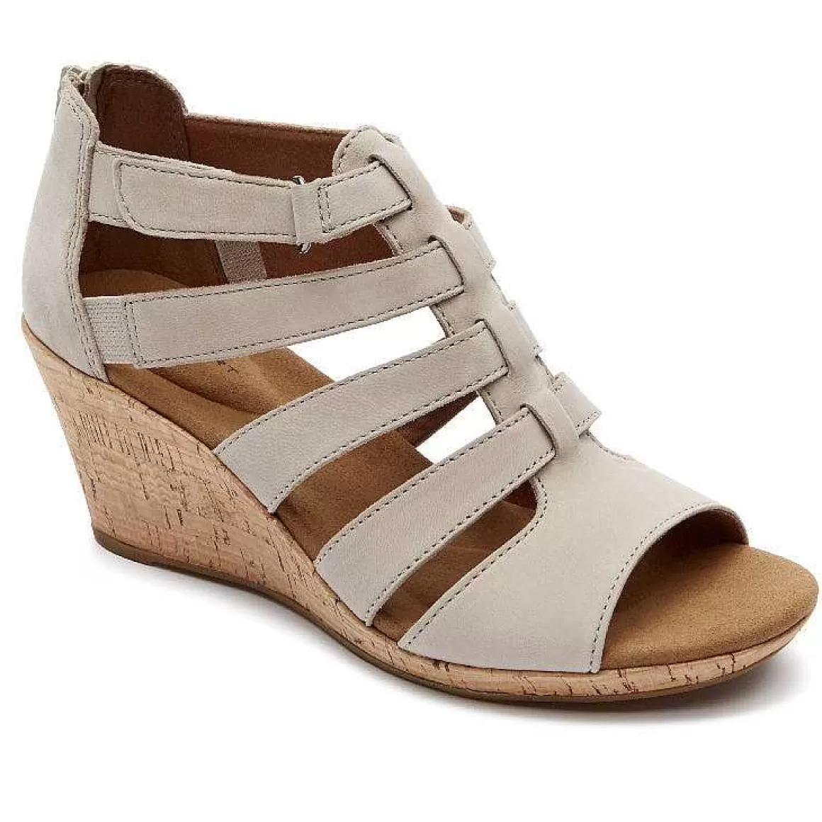 Cheap Rockport Sandália Gladiadora Briah Feminina Novo Nubuck Taupe