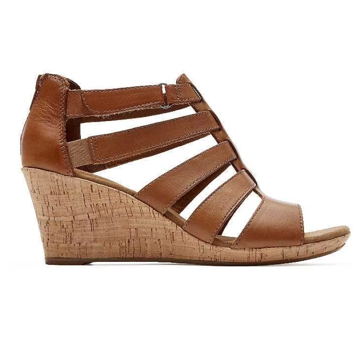 Flash Sale Rockport Sandália Gladiadora Briah Feminina Couro castanho escuro