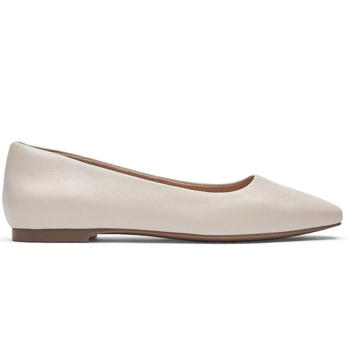 Best Rockport Sapatilhas femininas Total Motion Laylani Plain Ballet Baunilha