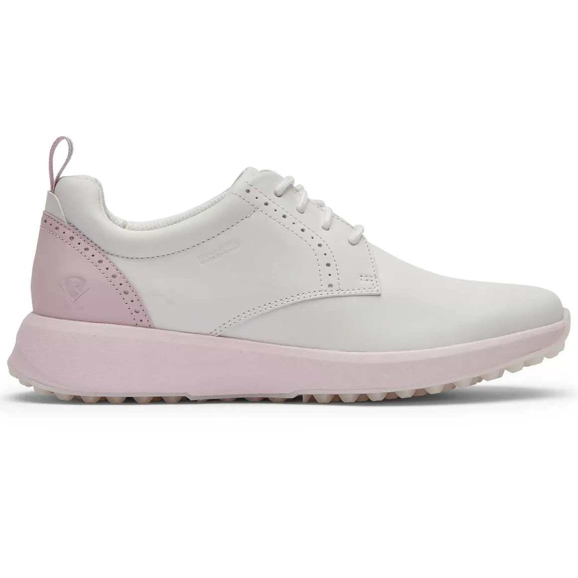 Fashion Rockport Sapato de golfe feminino Prowalker Trustride Tassel Branco/Rosa