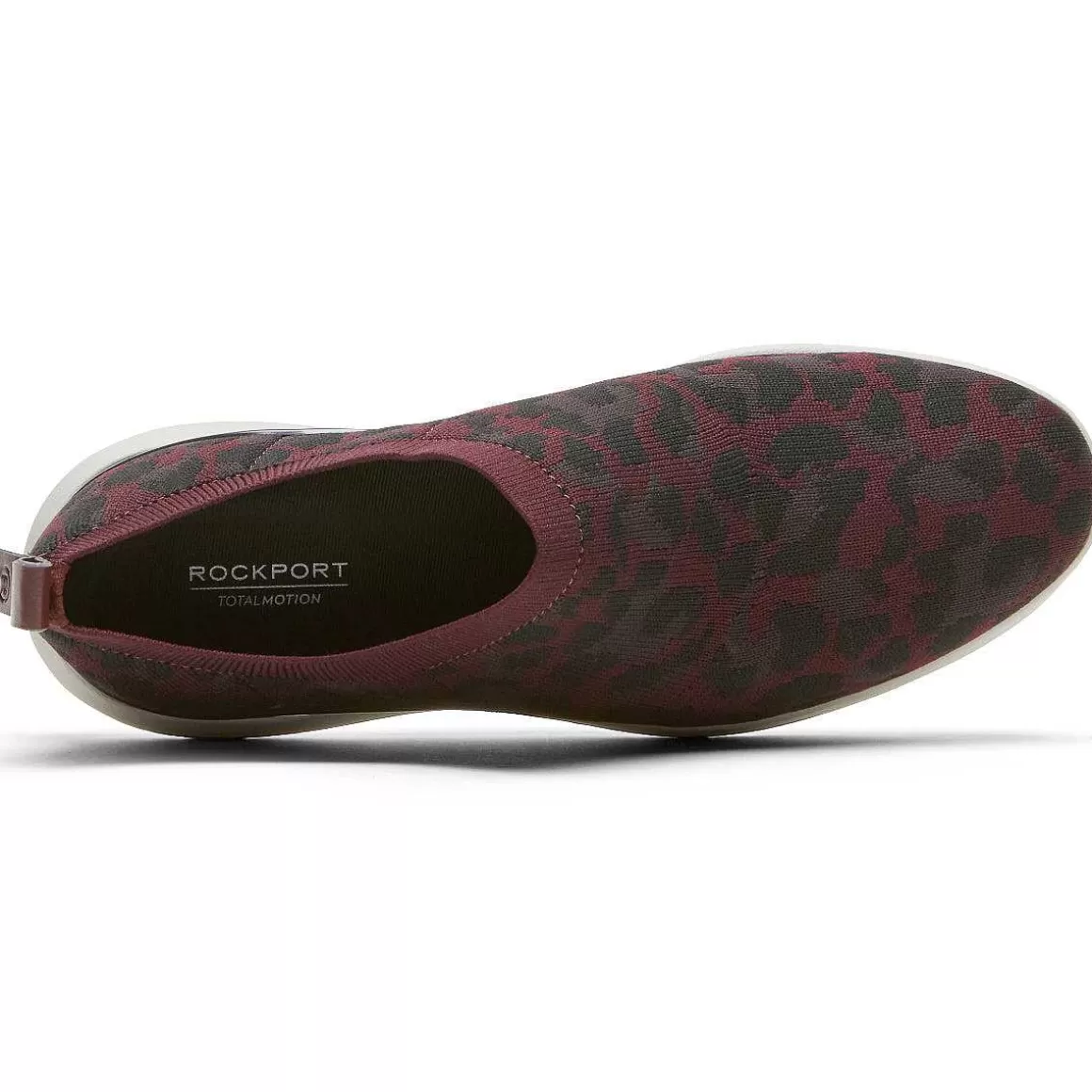 Best Rockport Sapato feminino Total Motion Sport de alto deslizamento Leopardo Sangue Boi