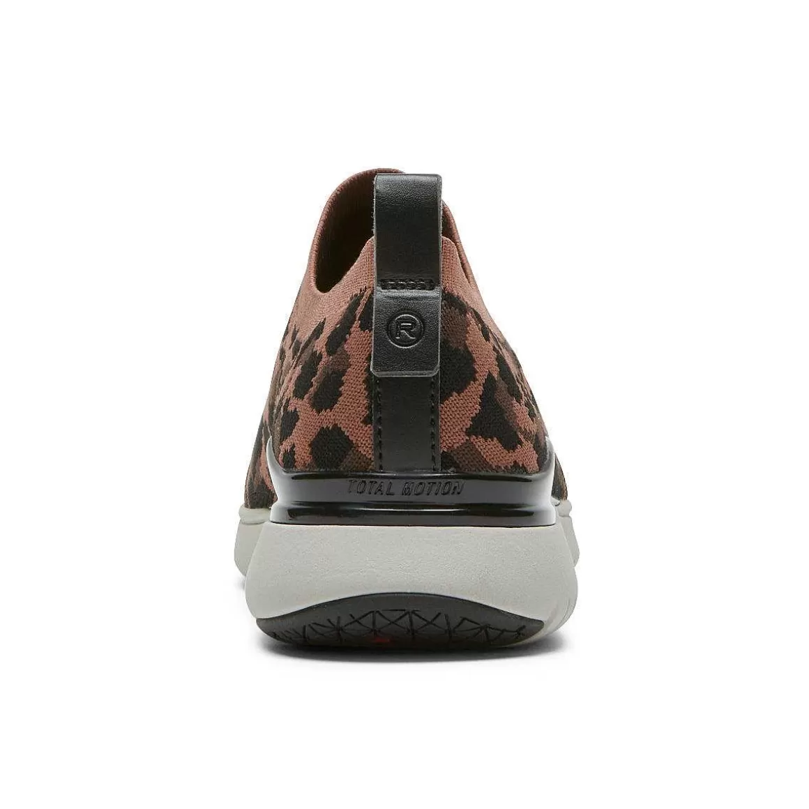 Hot Rockport Sapato feminino Total Motion Sport de alto deslizamento Leopardo bronzeado