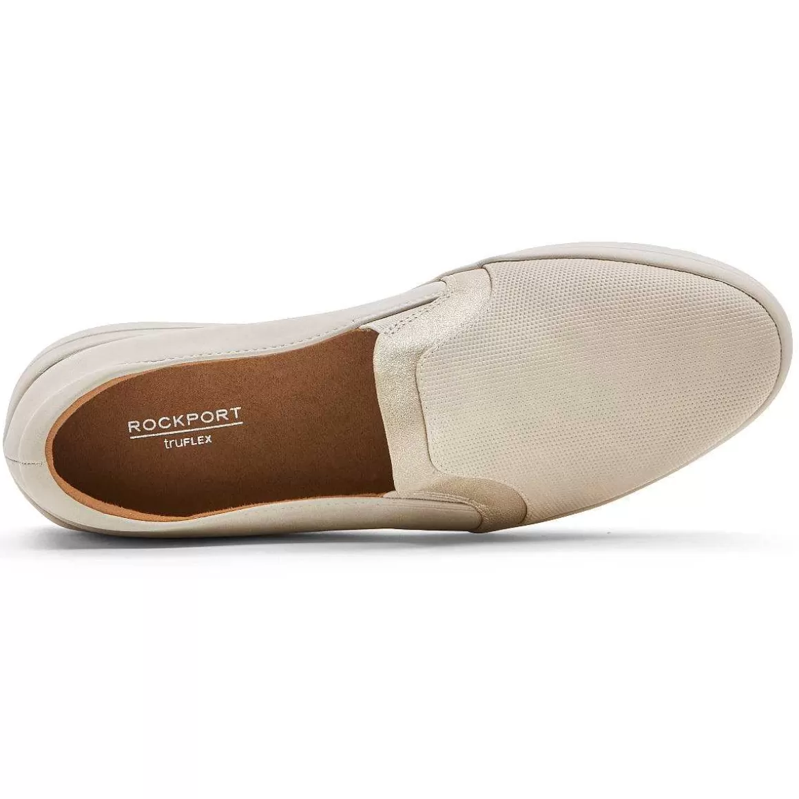 Fashion Rockport Sapato feminino Truflex Navya slip-on Baunilha/Húmus