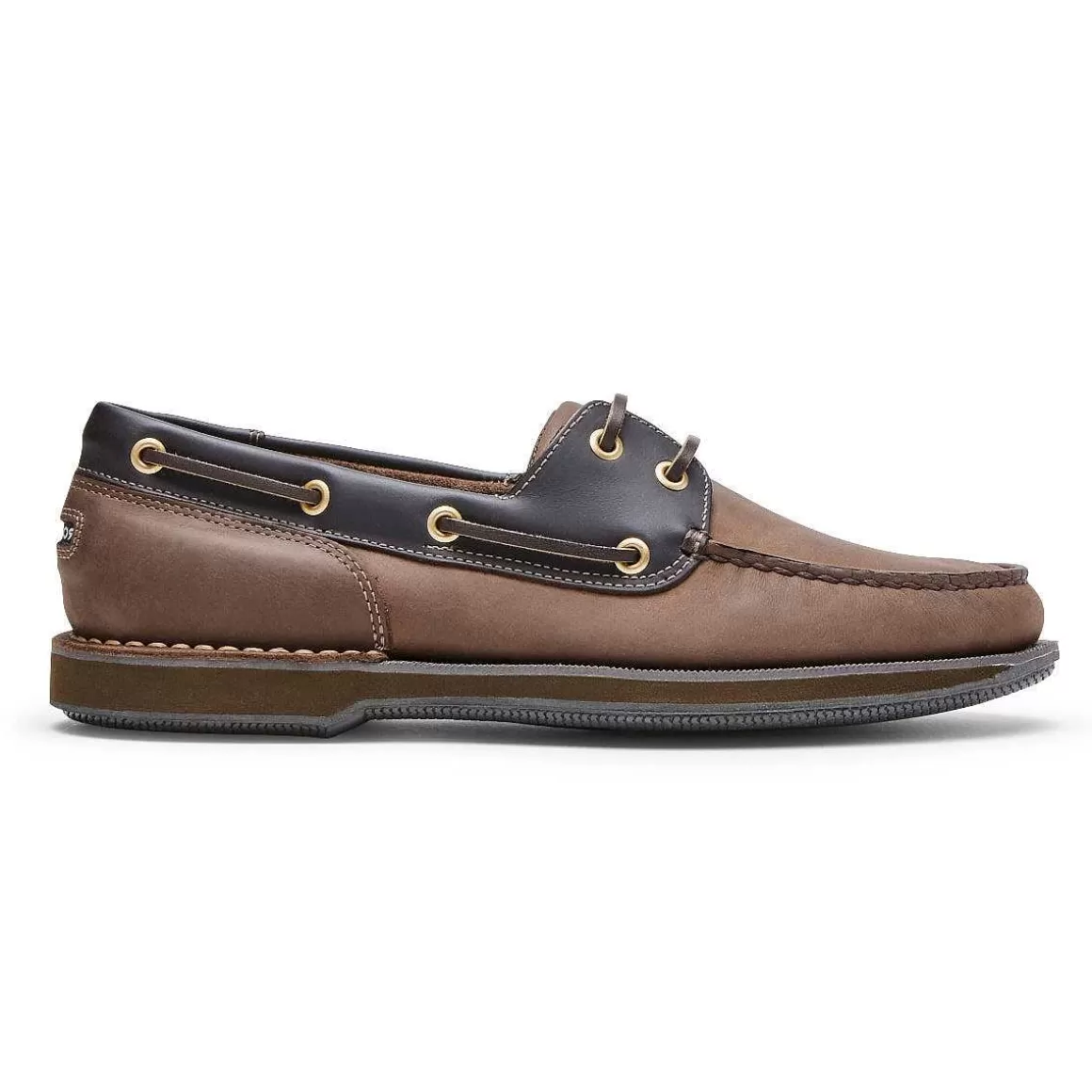 Online Rockport Sapato masculino Perth para barco Casca de Chocolate