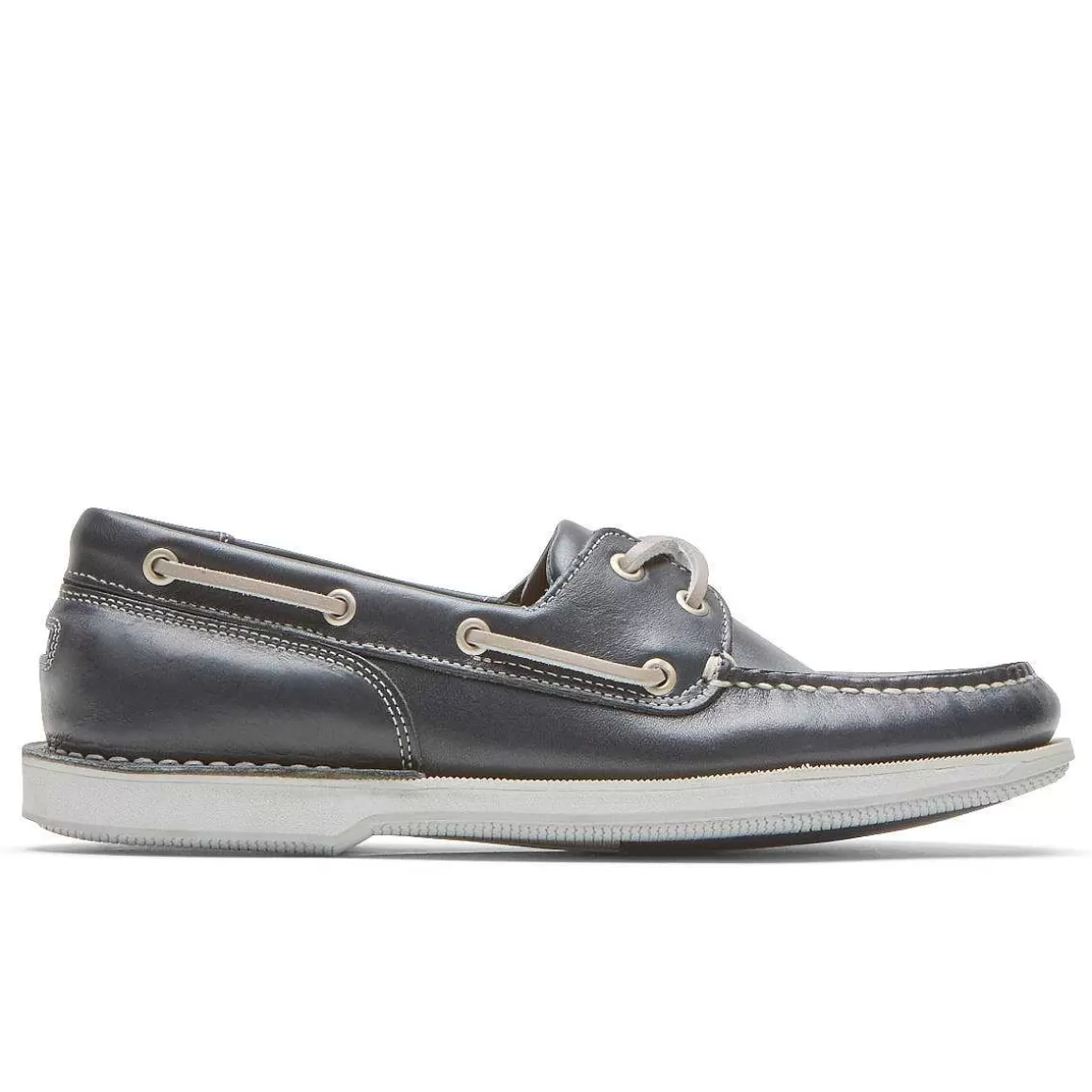 Shop Rockport Sapato masculino Perth para barco Couro Marinha