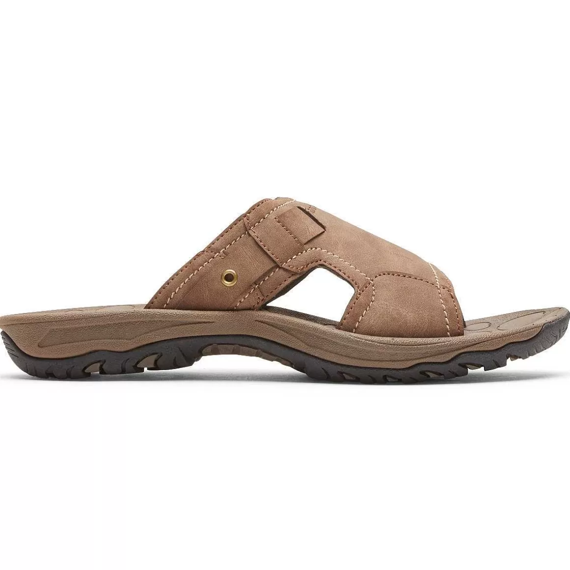 Fashion Rockport Slide Hayes masculino cinza