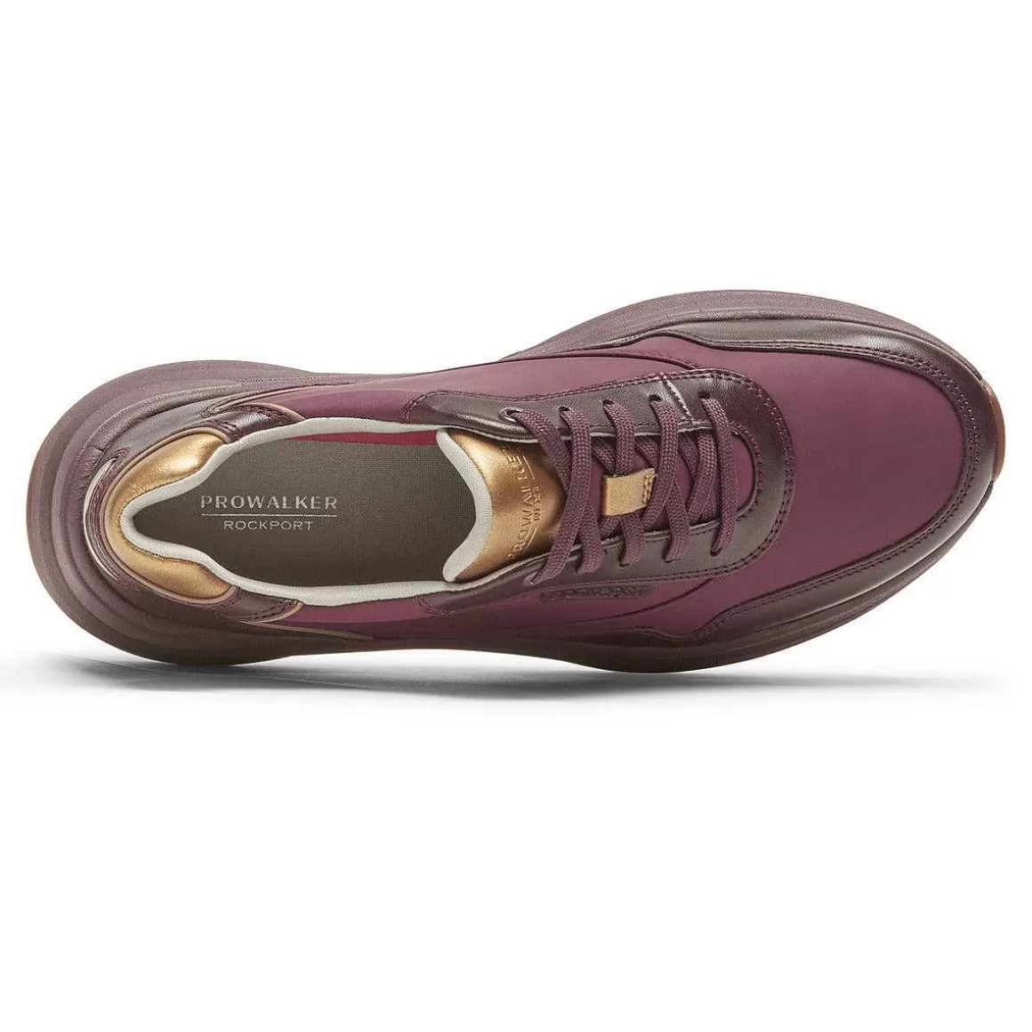 Shop Rockport Tênis feminino Prowalker Next Porto Tawny Lthr/Têxtil