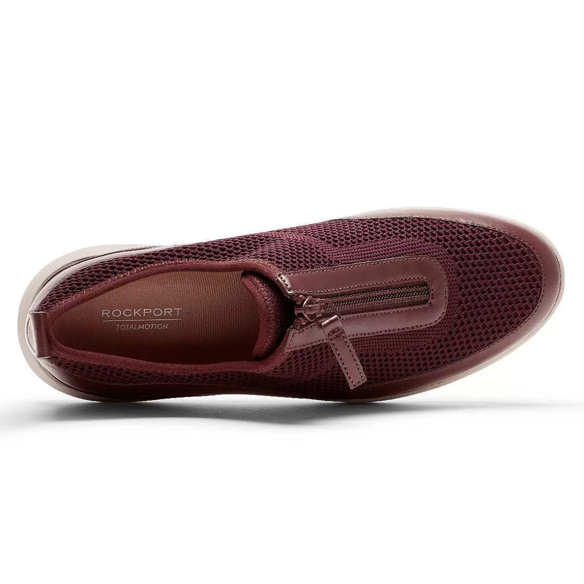 Sale Rockport Tênis feminino Total Motion Sport com zíper Sangue de Boi