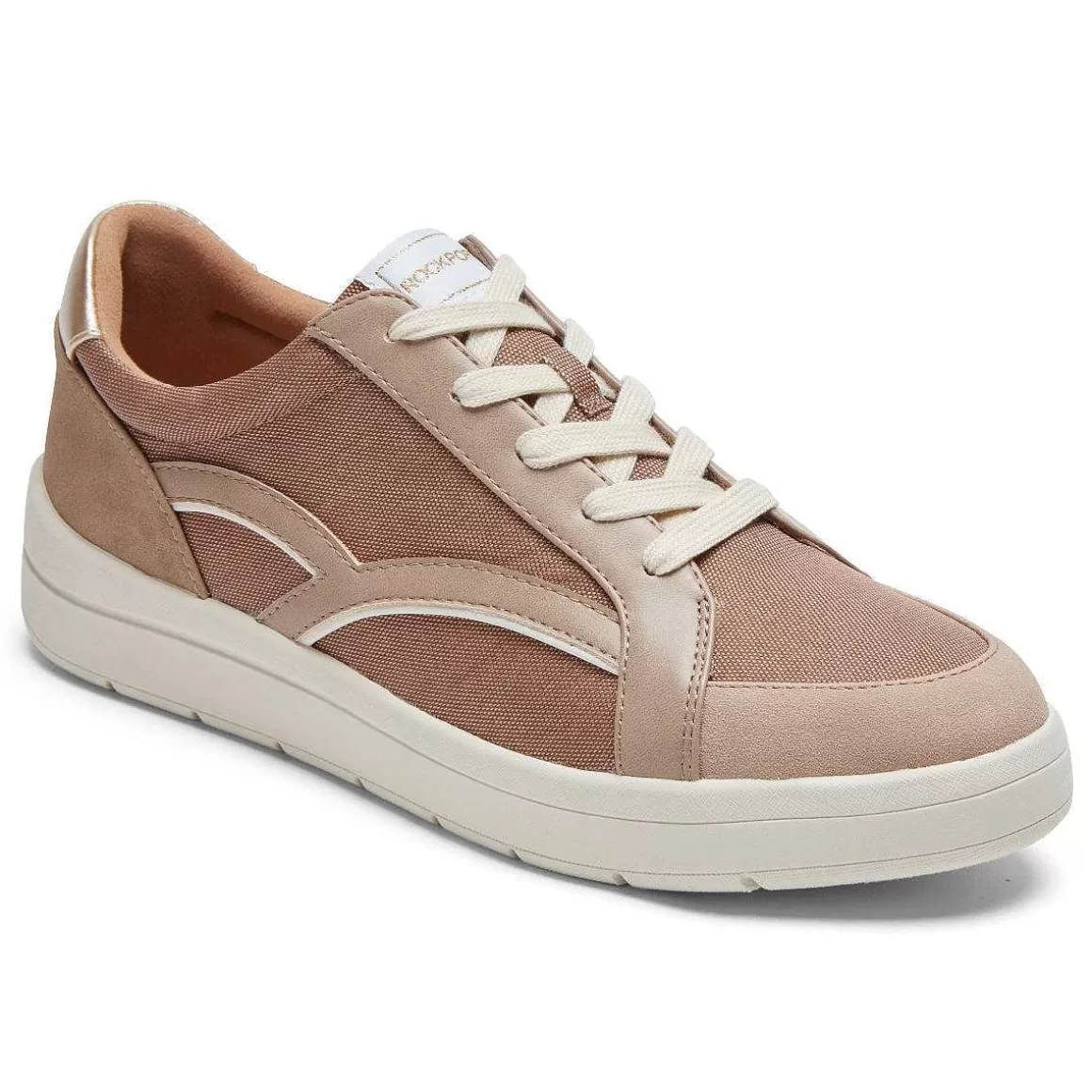 Store Rockport Tênis feminino Truflex Navya retrô Rosa Têxtil/Sintético Eco