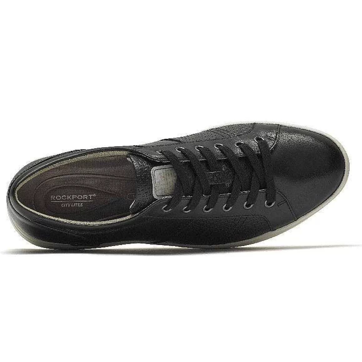 Store Rockport Tênis masculino Colle com cadarço na ponta Preto