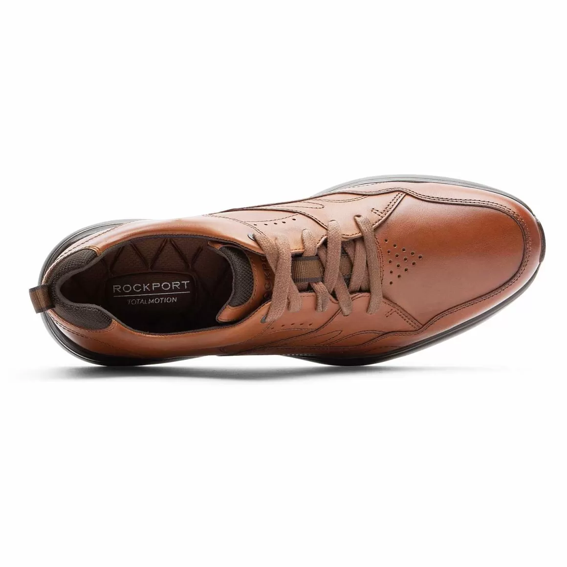 Discount Rockport Tênis masculino Total Motion Active Walk com cadarço bronzeado