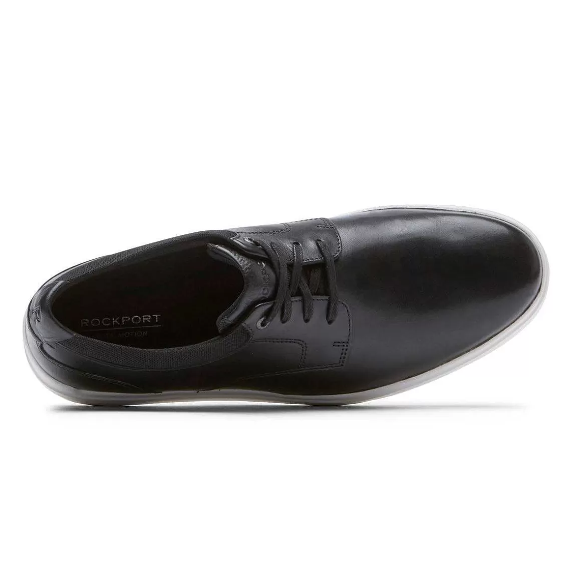 Shop Rockport Tênis masculino Total Motion Court com bico liso Preto