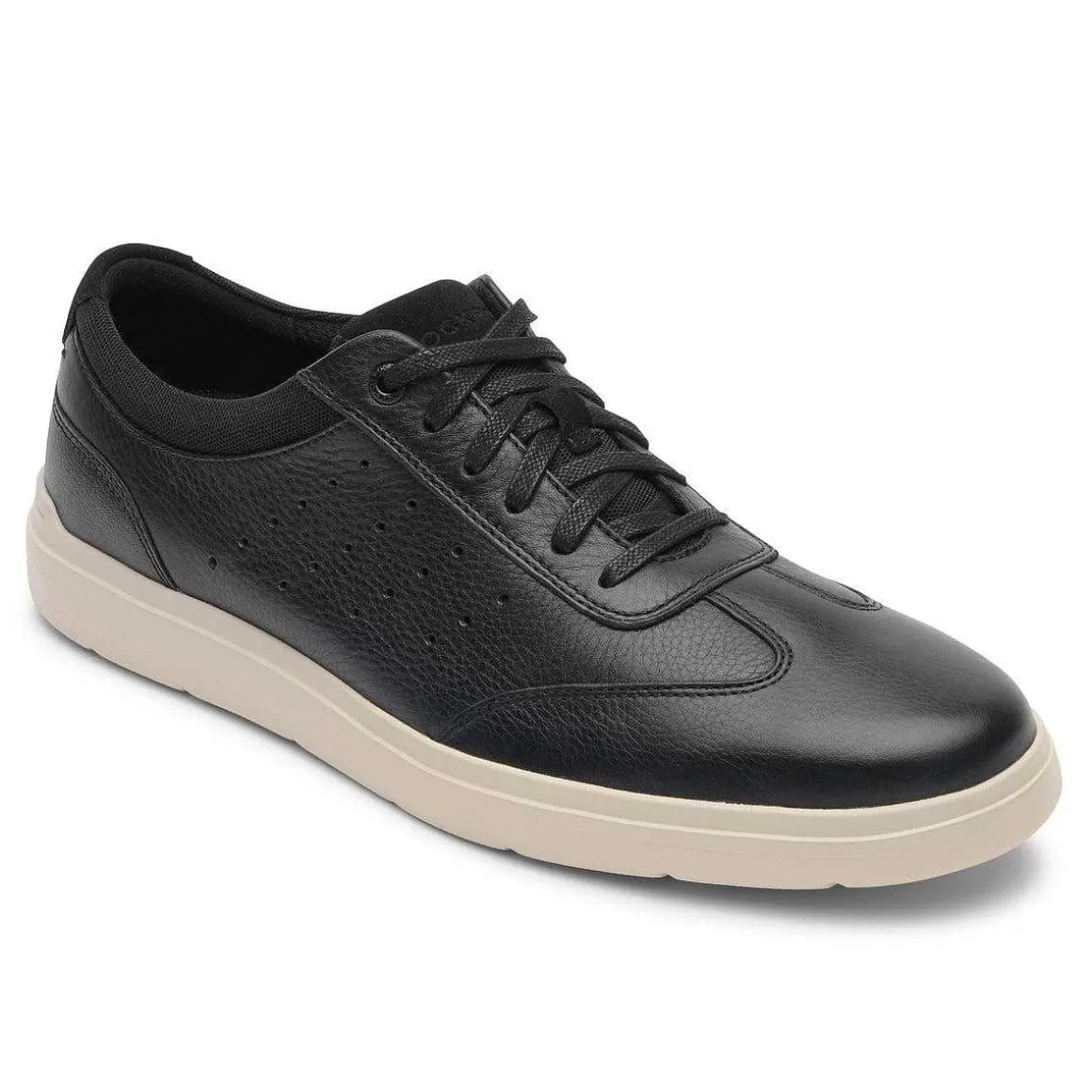 Best Rockport Tênis masculino Ubal Total Motion Court T-Toe Preto