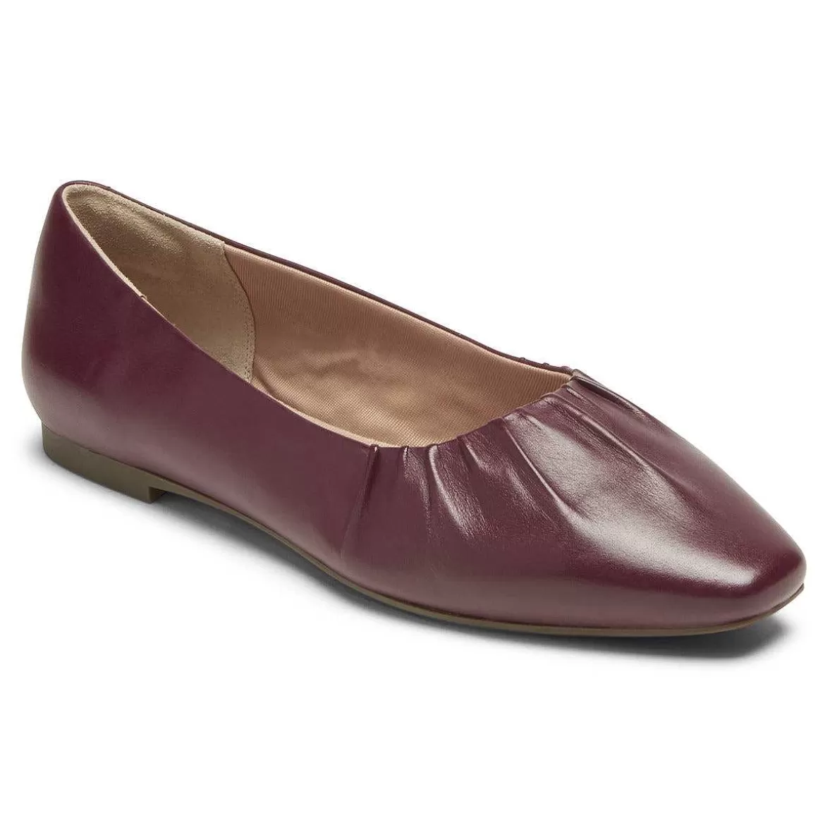 Cheap Rockport Total Motion feminino Laylani reunido plano Porto Tawny Lthr